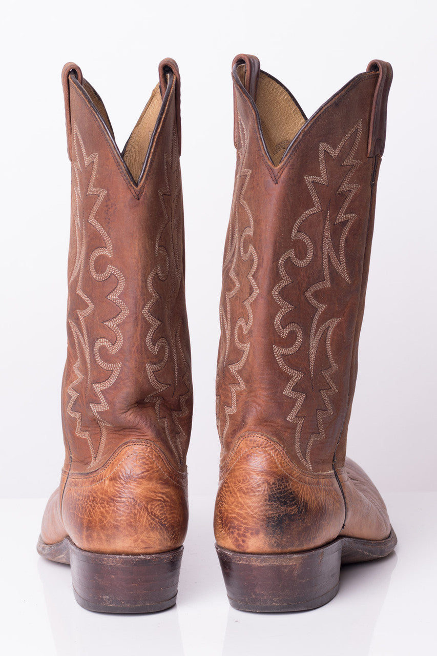 Dan Post Brown Leather Cowboy Boots (9.5D)
