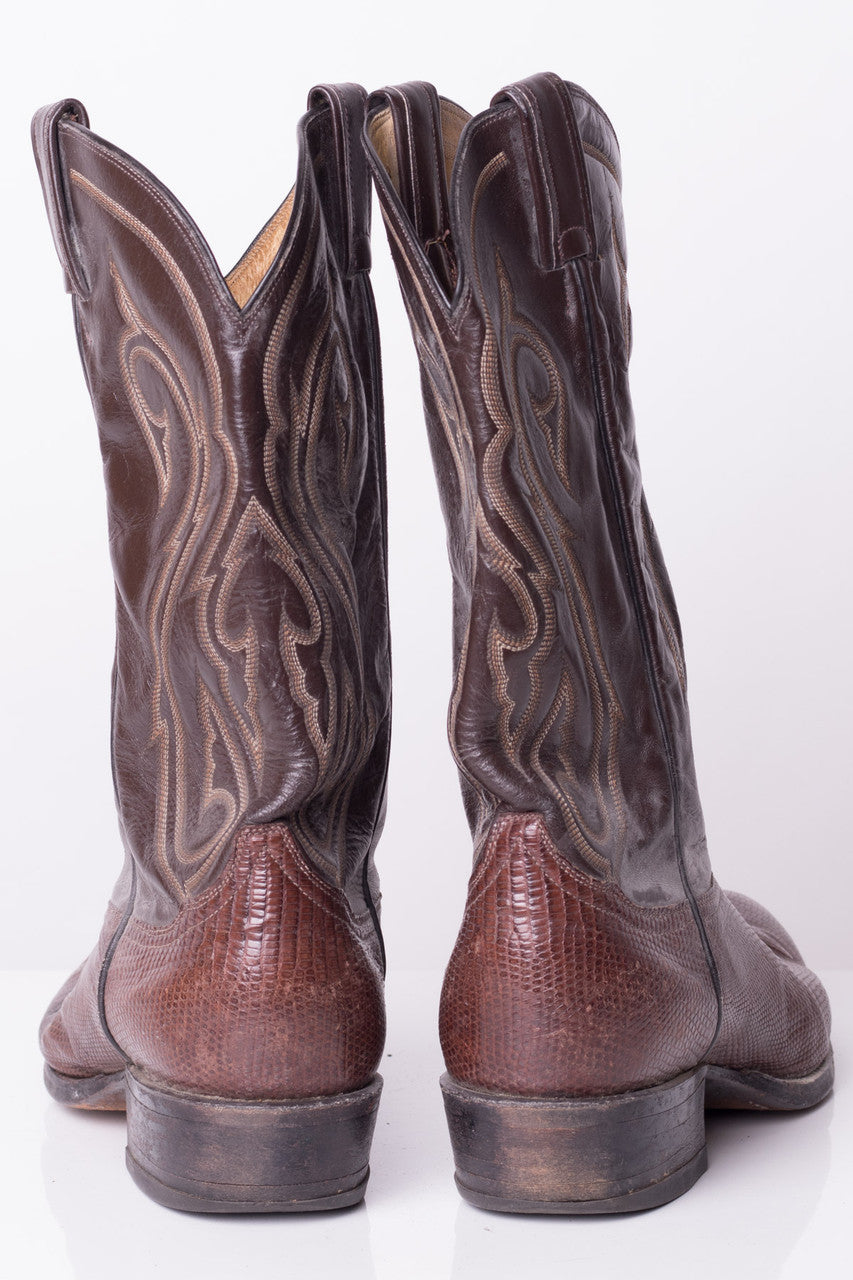 Tony Lama Lizard Cowboy Boots (11.5D)