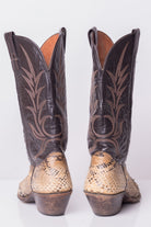 Vintage Nocona Snakeskin Cowboy Boots (9.5D)