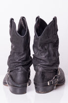 Vintage Silver Buckled Cowboy Boots (9.5D)