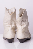 Vegan White Cowboy Boots (7.5")