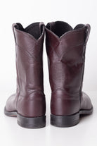 Oxblood Justin Pecos Boots (9.5D)