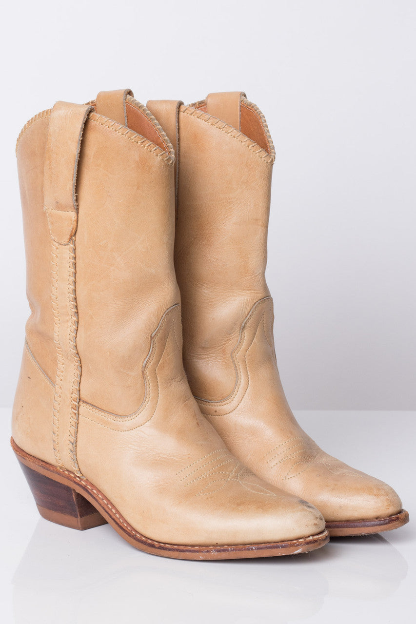 Side Stitched Vintage Cowboy Boots (5 B)