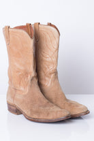 Tan Leather Vintage Cowboy Boots (12D)