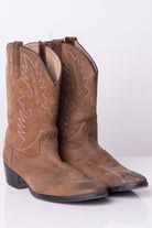 Brown Leather Children's Cowboy Boots (6)