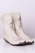 Vegan White Cowboy Boots (7.5")