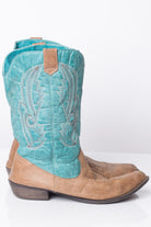 Vegan Two-Toned Vintage Cowboy Boots (8.5 M)