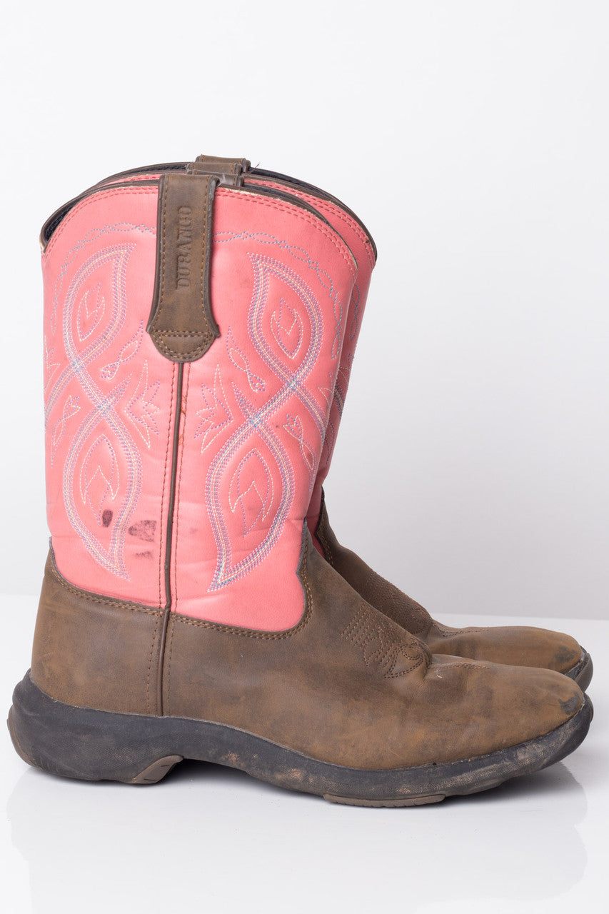 Two-Toned Durango Vintage Cowboy Boots (9 M)