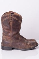 Brown Leather Ariat Cowboy Boots (7.5B)
