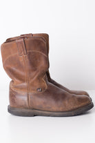 Brown Leather Pecos Cowboy Boots (10EE)