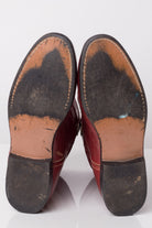 Red Leather Vintage Cowboy Boots (8.5 M)