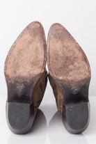 Brown Leather Justin Vintage Cowboy Boots (6 B)