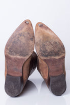 Leather Zodiac Vintage Cowboy Boots (7.5M)