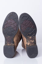 Brown Leather Ariat Vintage Cowboy Boots (8D)