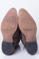 Detailed Leather Vintage Cowboy Boots (10D)