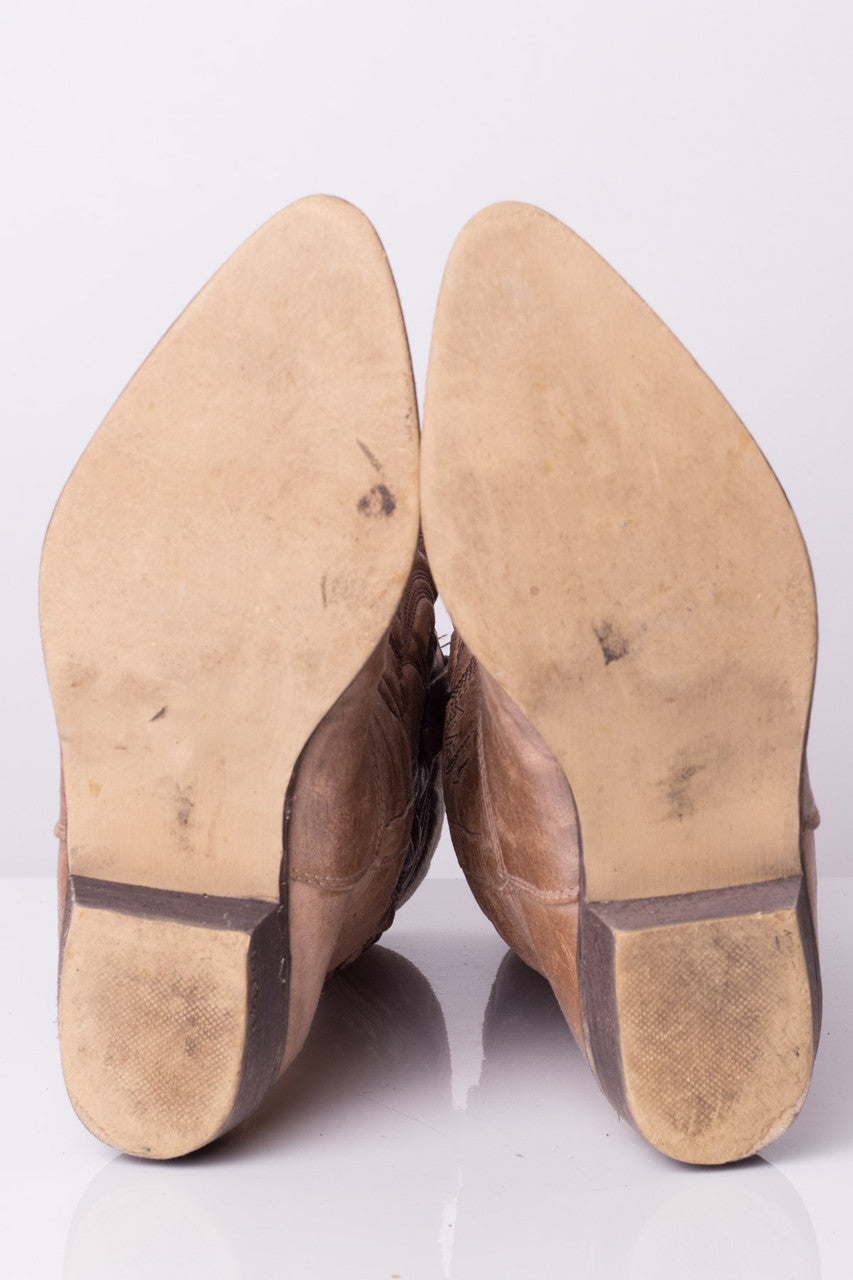 Side Studded Vintage Cowboy Boots
