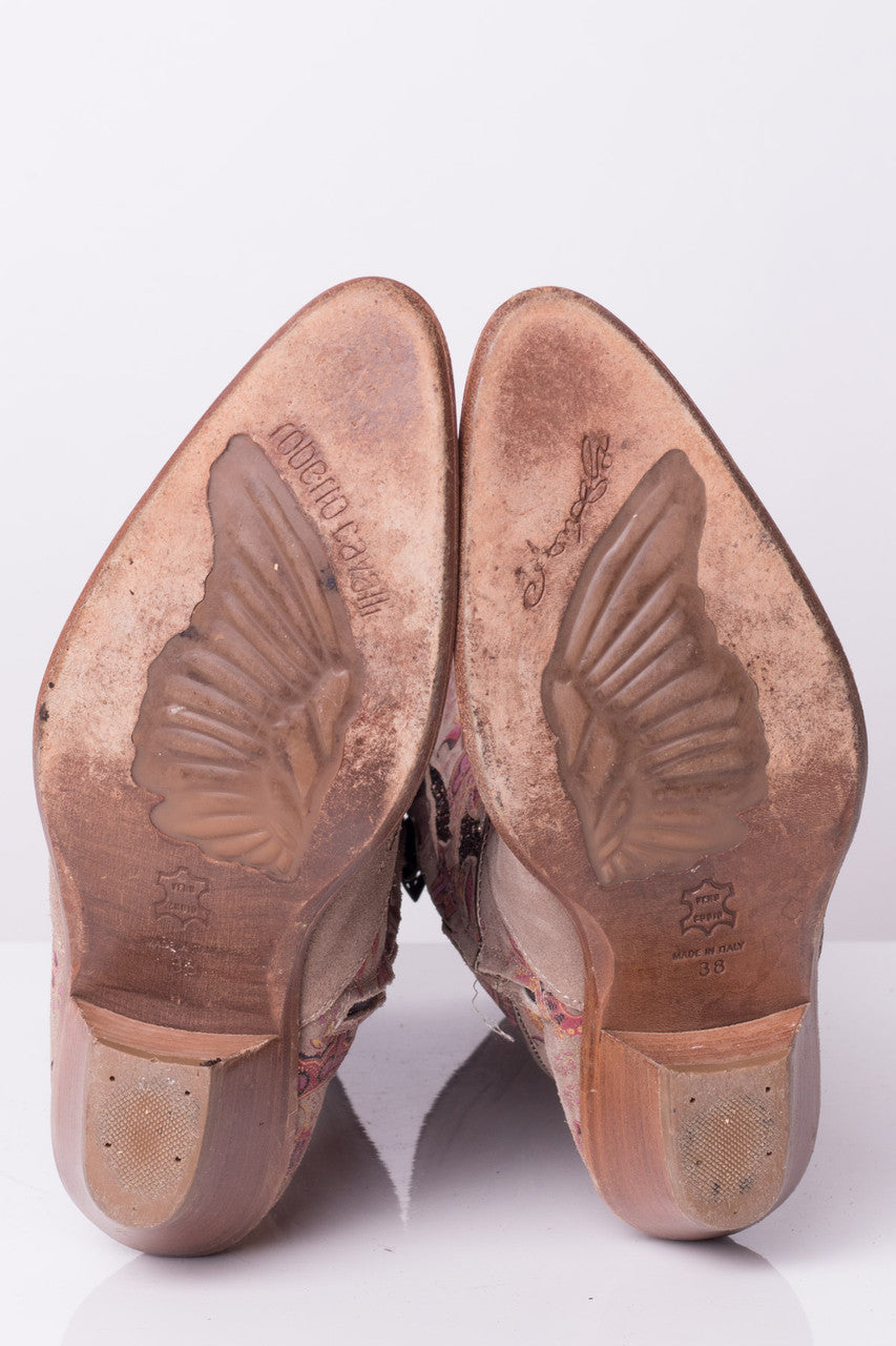 Roberto Cavalli Glittered Cowboy Boots (7)