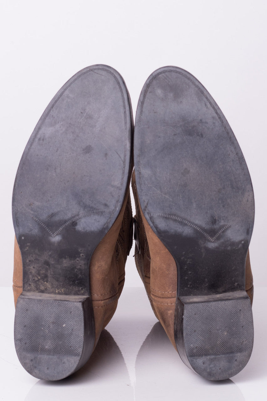 Brown Leather Children's Cowboy Boots (6)