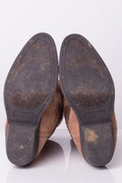 Sand Suede Cowboy Boots (8.5M)