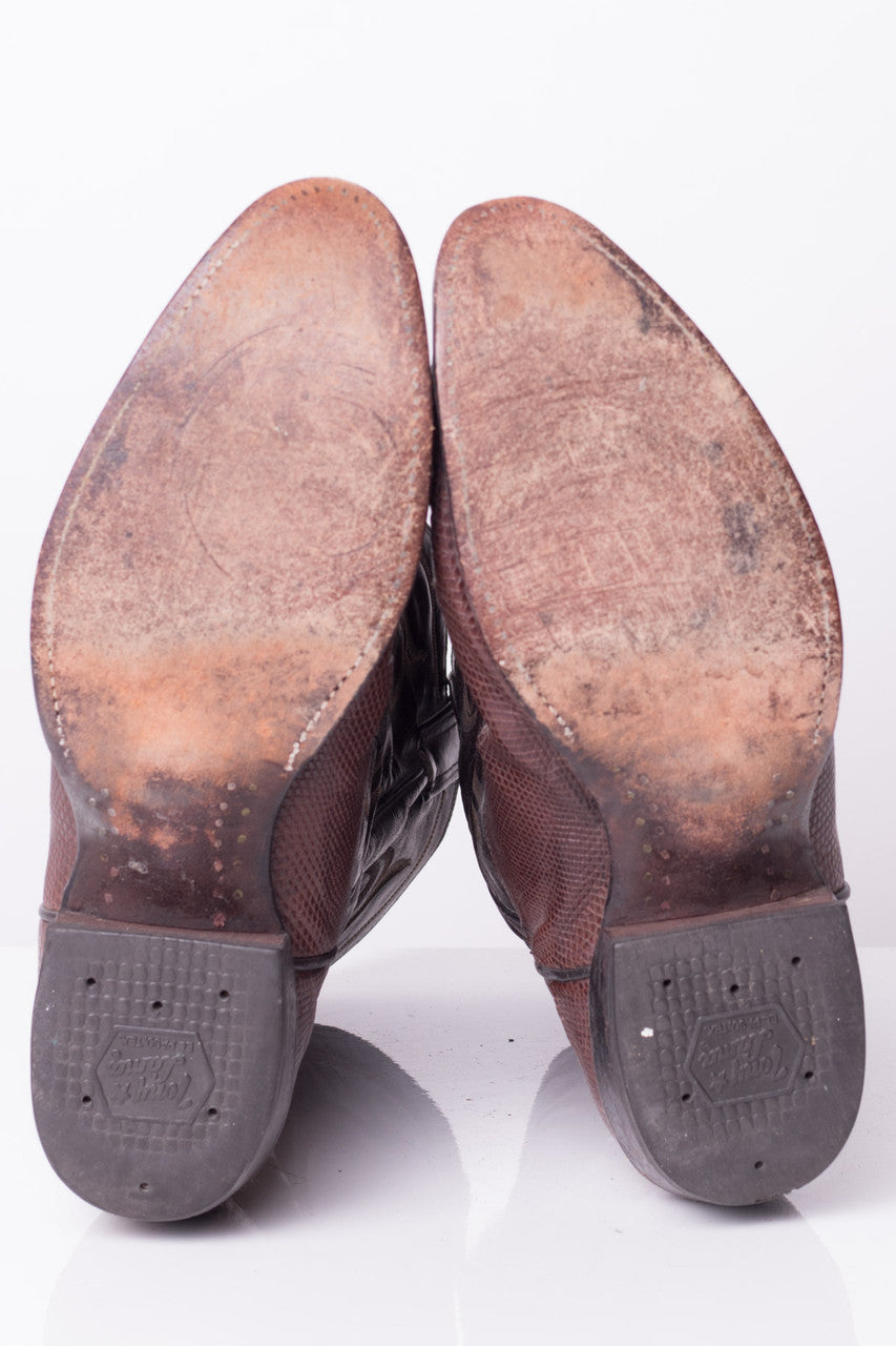 Tony Lama Lizard Cowboy Boots (11.5D)