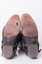 Silver Buckled Vintage Cowboy Boots (10D)