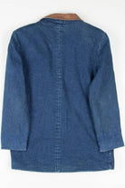Vintage Leather Trim Denim Jacket 1235