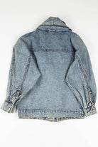 Vintage Acid Washed Gold Embroidered Denim Jacket 1261