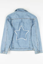 Distressed Denim Jacket 1313