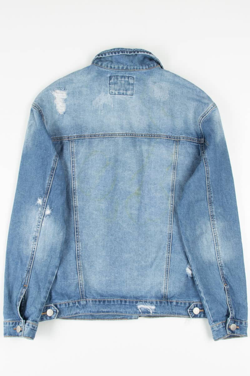 Distressed Denim Jacket 1319