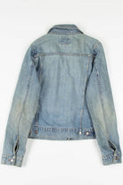 Distressed Denim Jacket 1330
