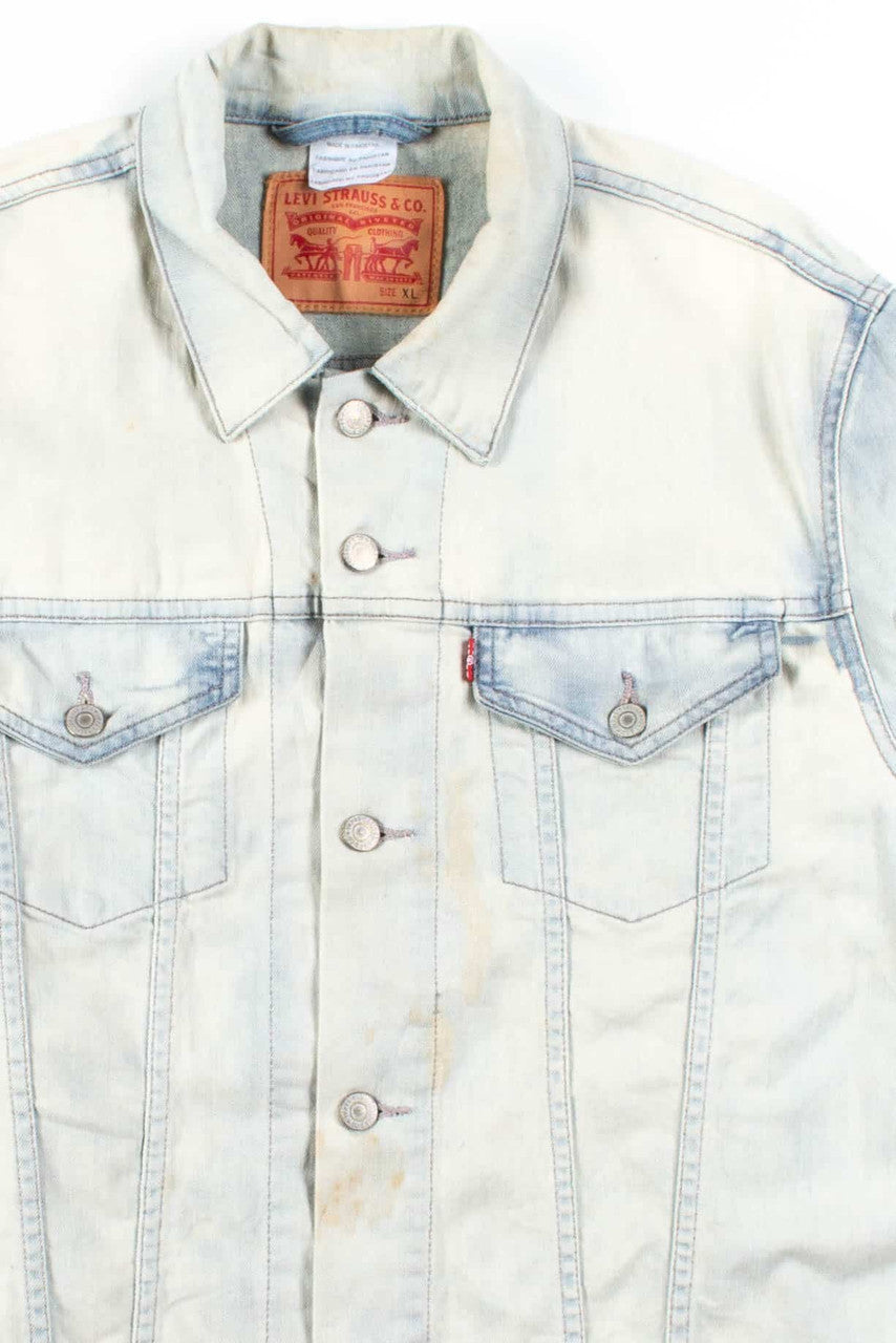 White Stone Washed Levi's Denim Jacket 1083