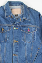 Jewel Button Denim Jacket 1231