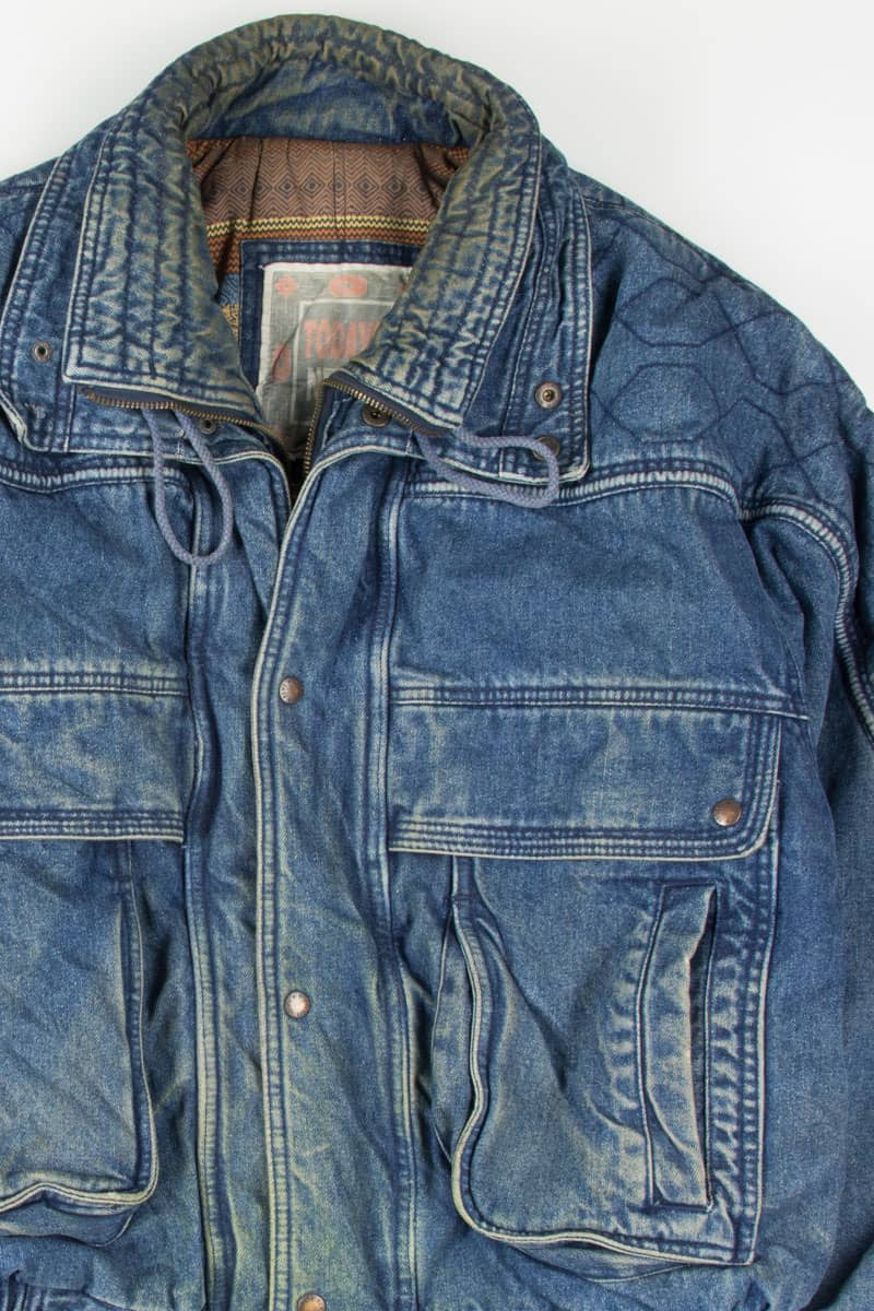 Vintage Padded Denim Jacket 1244