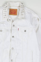 Destroyed White Levi's Denim Jacket 1254