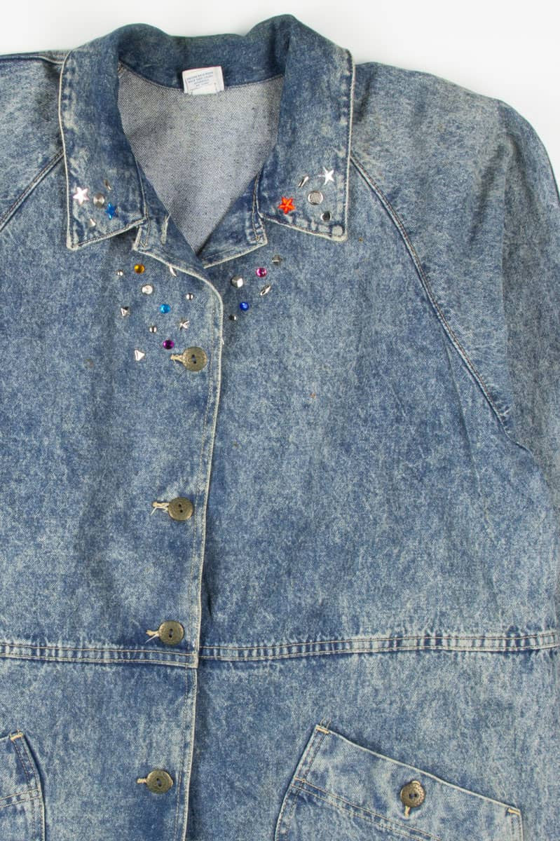 Vintage Bedazzled Denim Jacket 1277