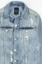 Distressed Denim Jacket 1321