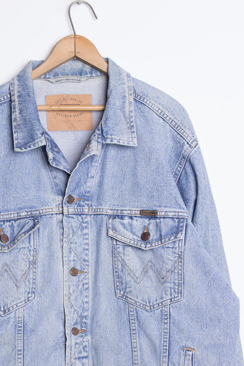 vintage キルティングデザイン　denim jacket UNISEX】 Vintage Design Stitched Denim Jacket / ヴィンテージ