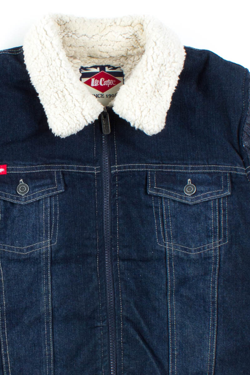 Lee Cooper Sherpa Denim Jacket 893