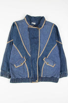 Vintage Floral Print Denim Jacket 1234