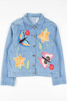 Vintage Butterfly Denim Jacket 1240