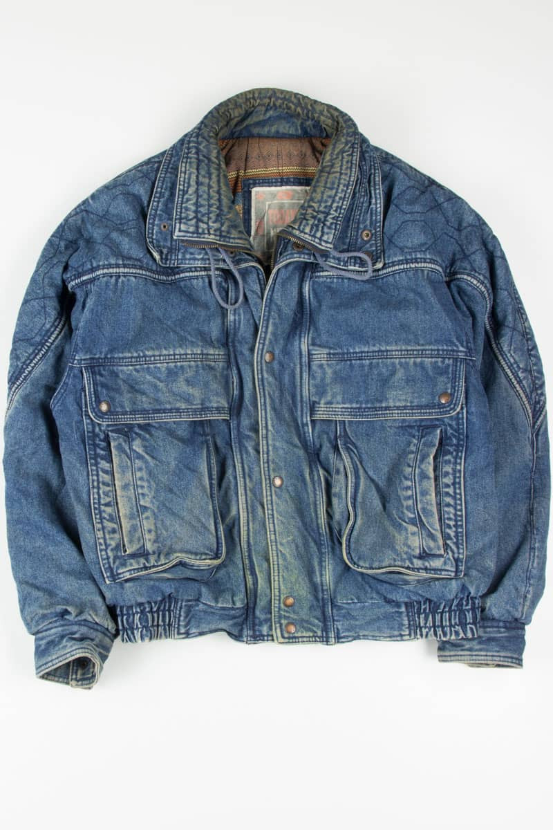 Vintage Padded Denim Jacket 1244