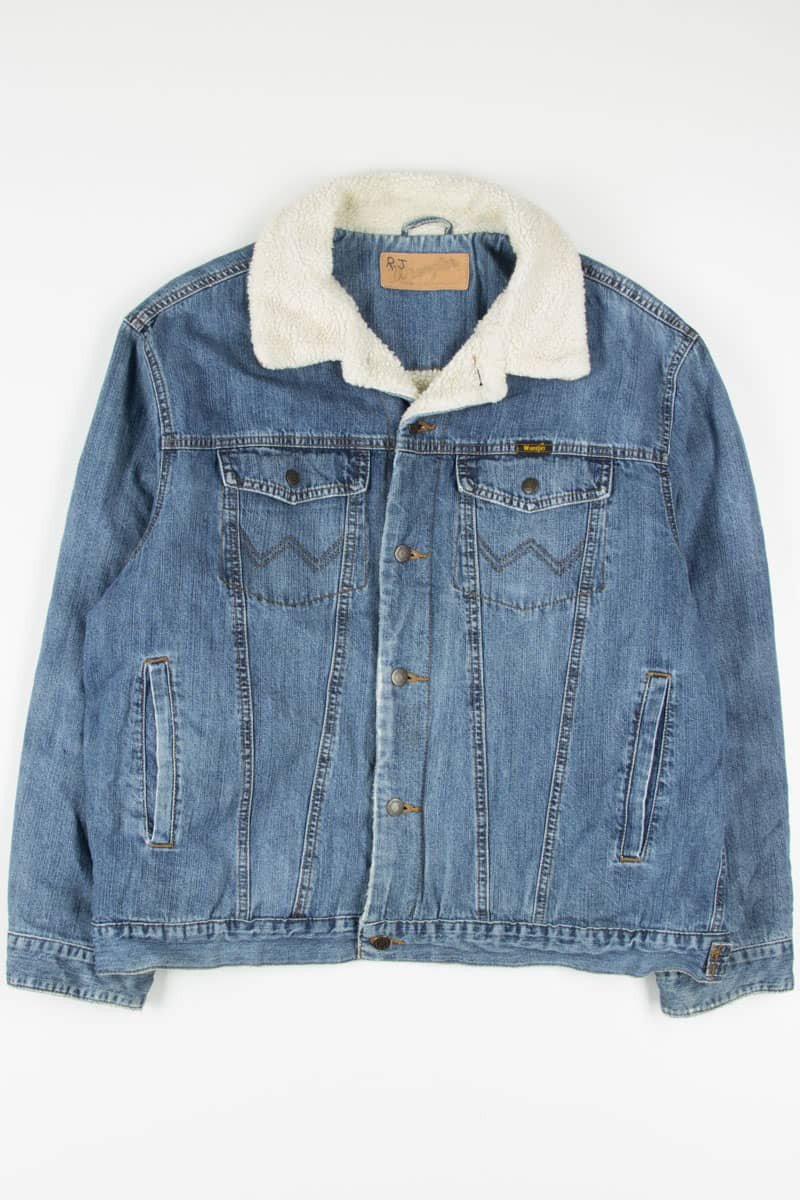 Vintage Wrangler Sherpa Lined Denim Jacket 1270