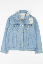 Distressed Denim Jacket 1313