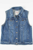 Distressed Denim Vest 1314