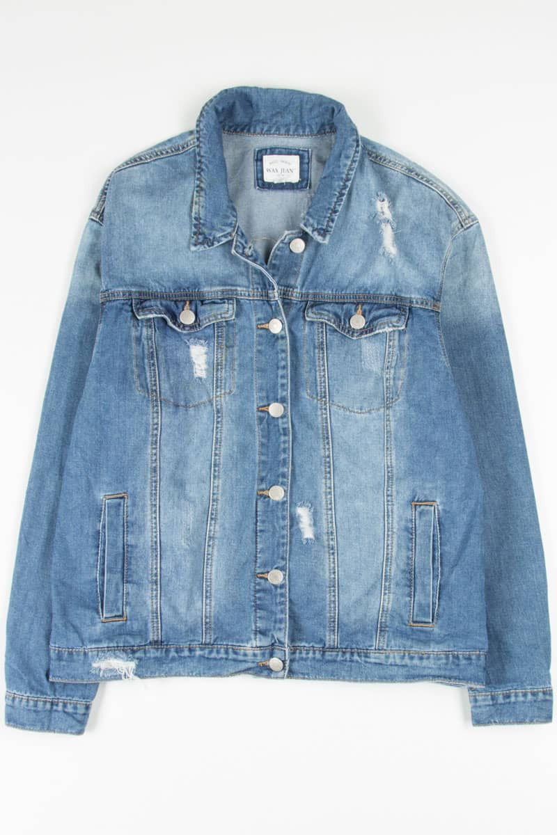 Distressed Denim Jacket 1319