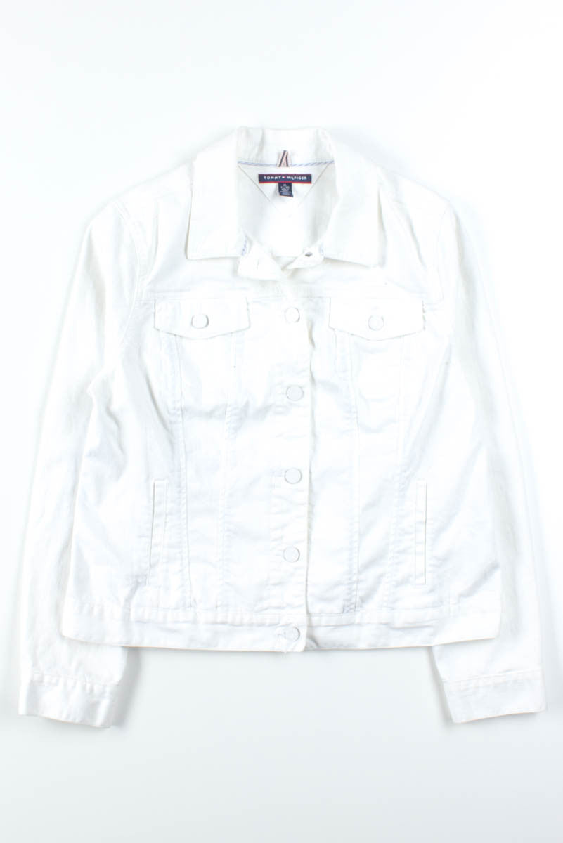 White Tommy Hilfiger Denim Jacket 891
