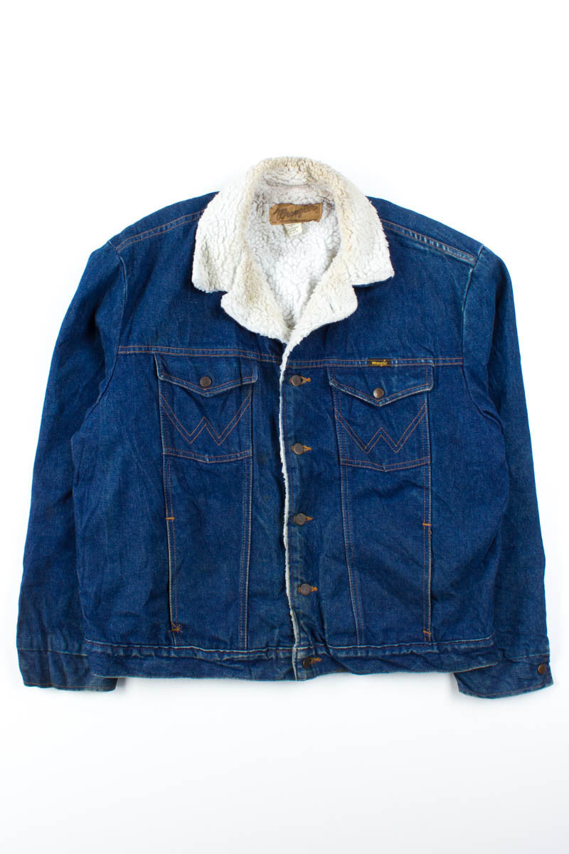 Vintage Wrangler Sherpa Denim Jacket 915
