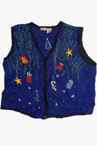 Vintage Blue Ugly Christmas Vest 59626