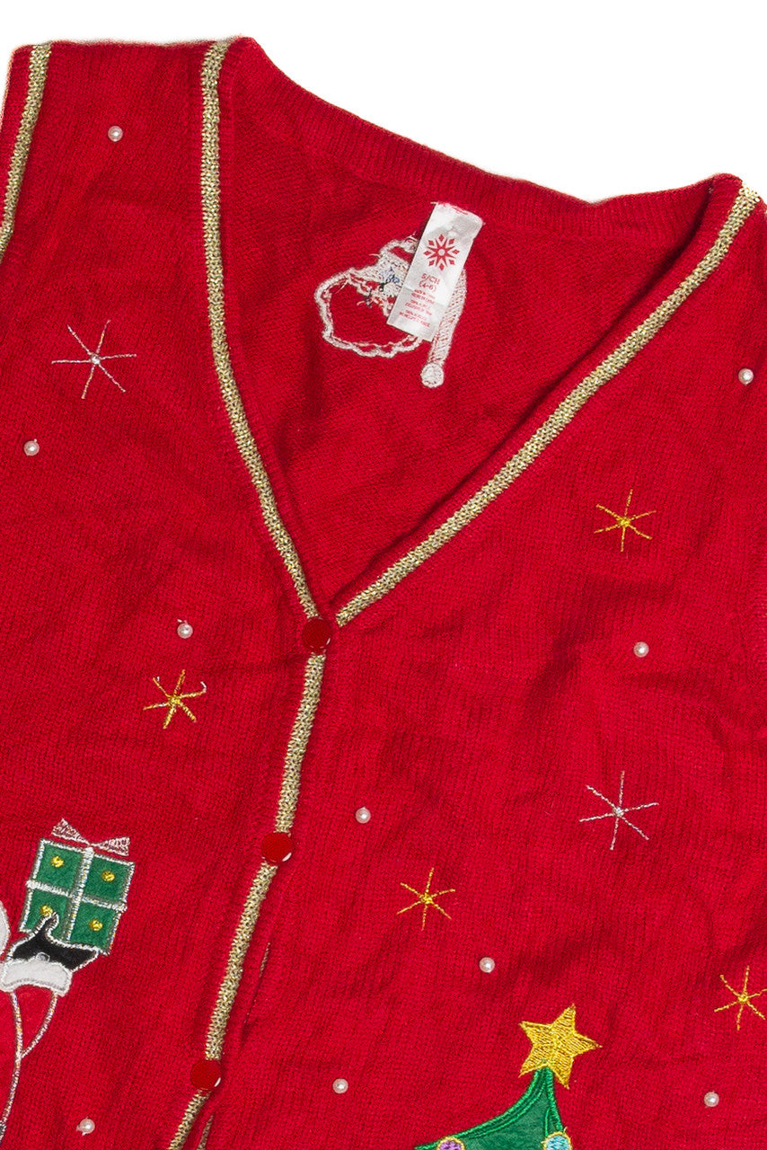 Vintage Red Ugly Christmas Vest 59741