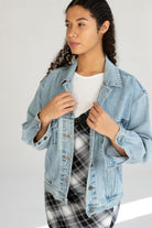 Distressed Eddie Bauer Denim Jacket